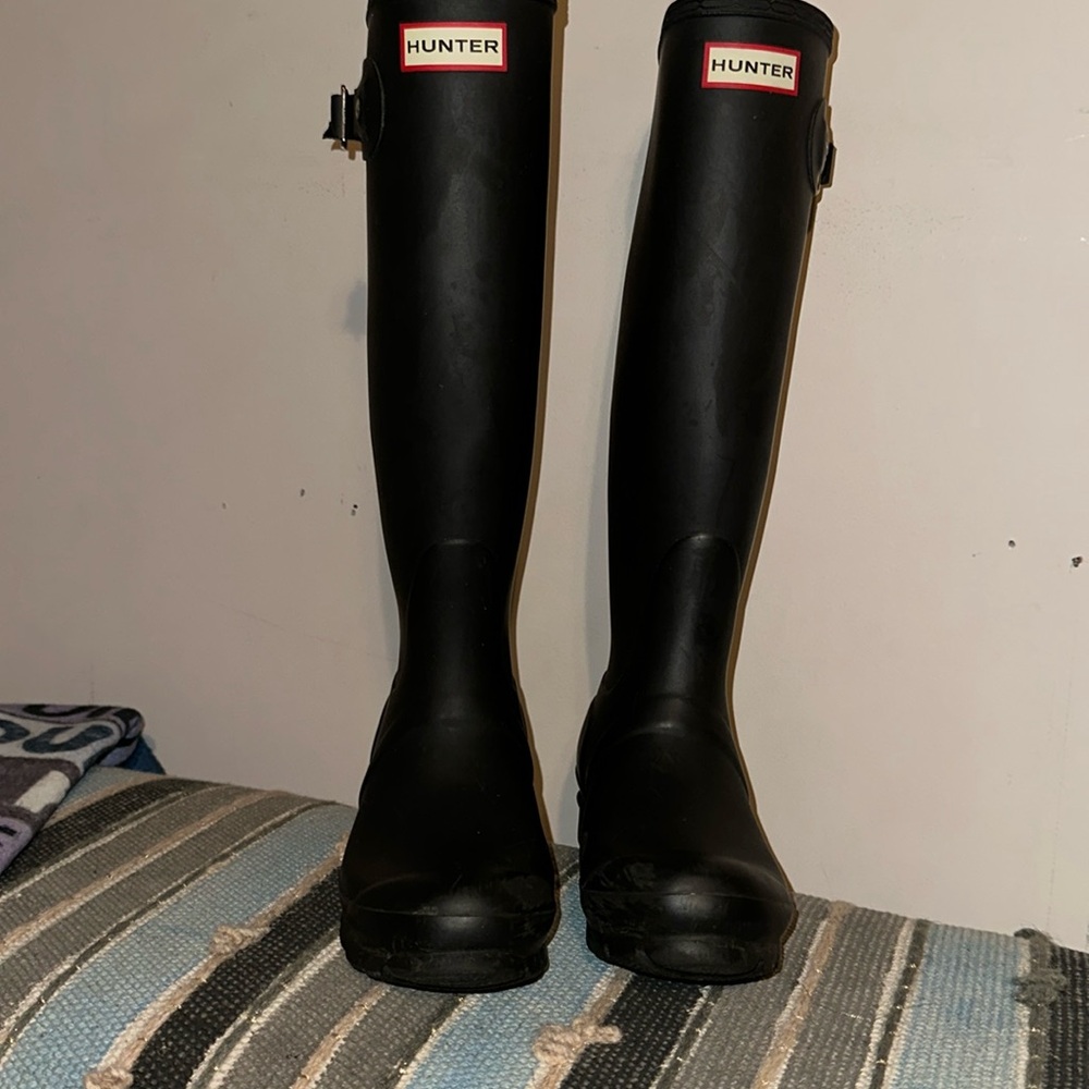 GUC Hunter tall original boots blue size 5